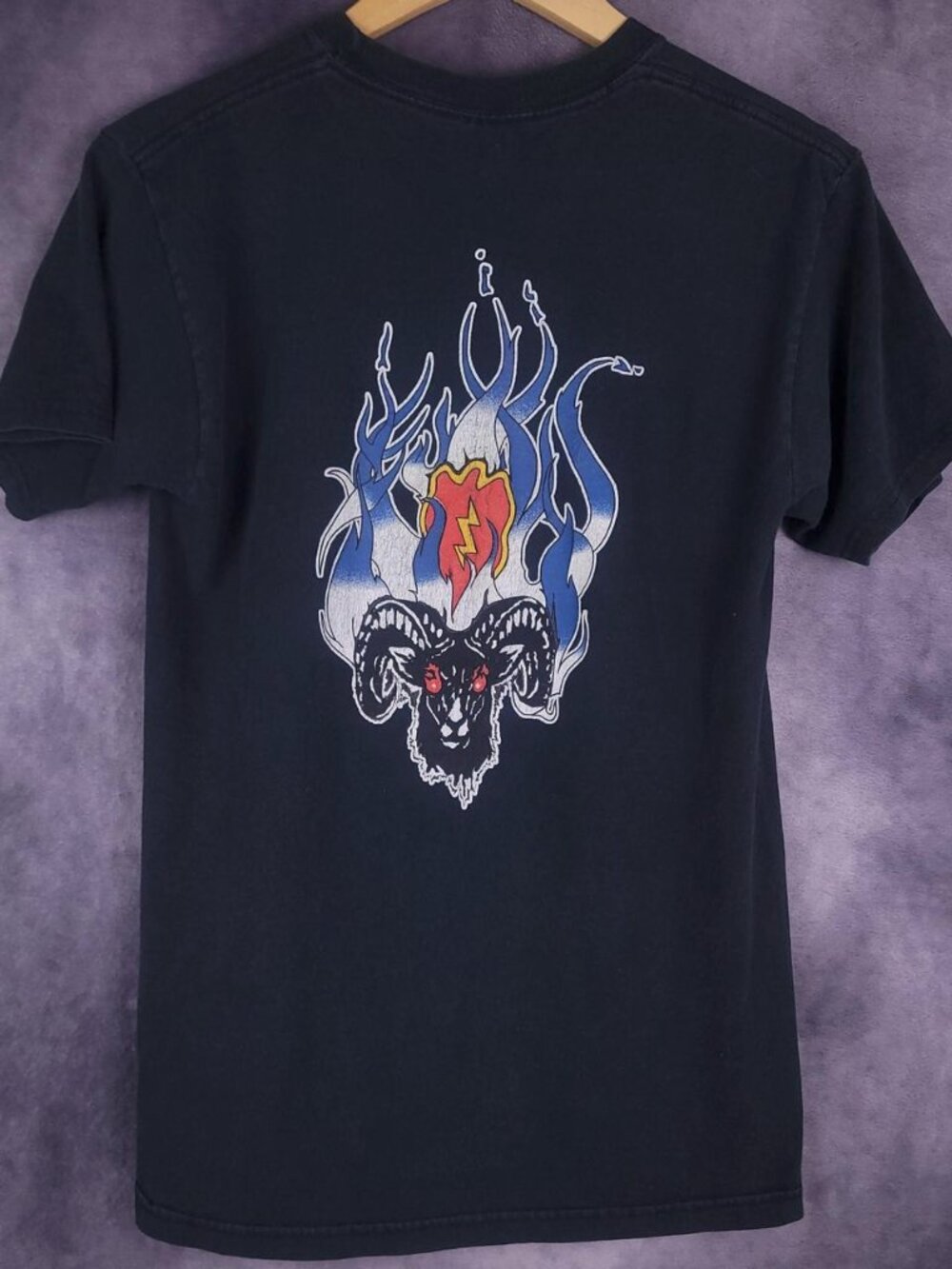Vintage 90s 209th ASB Black Sheep USAF faded black t-shirt